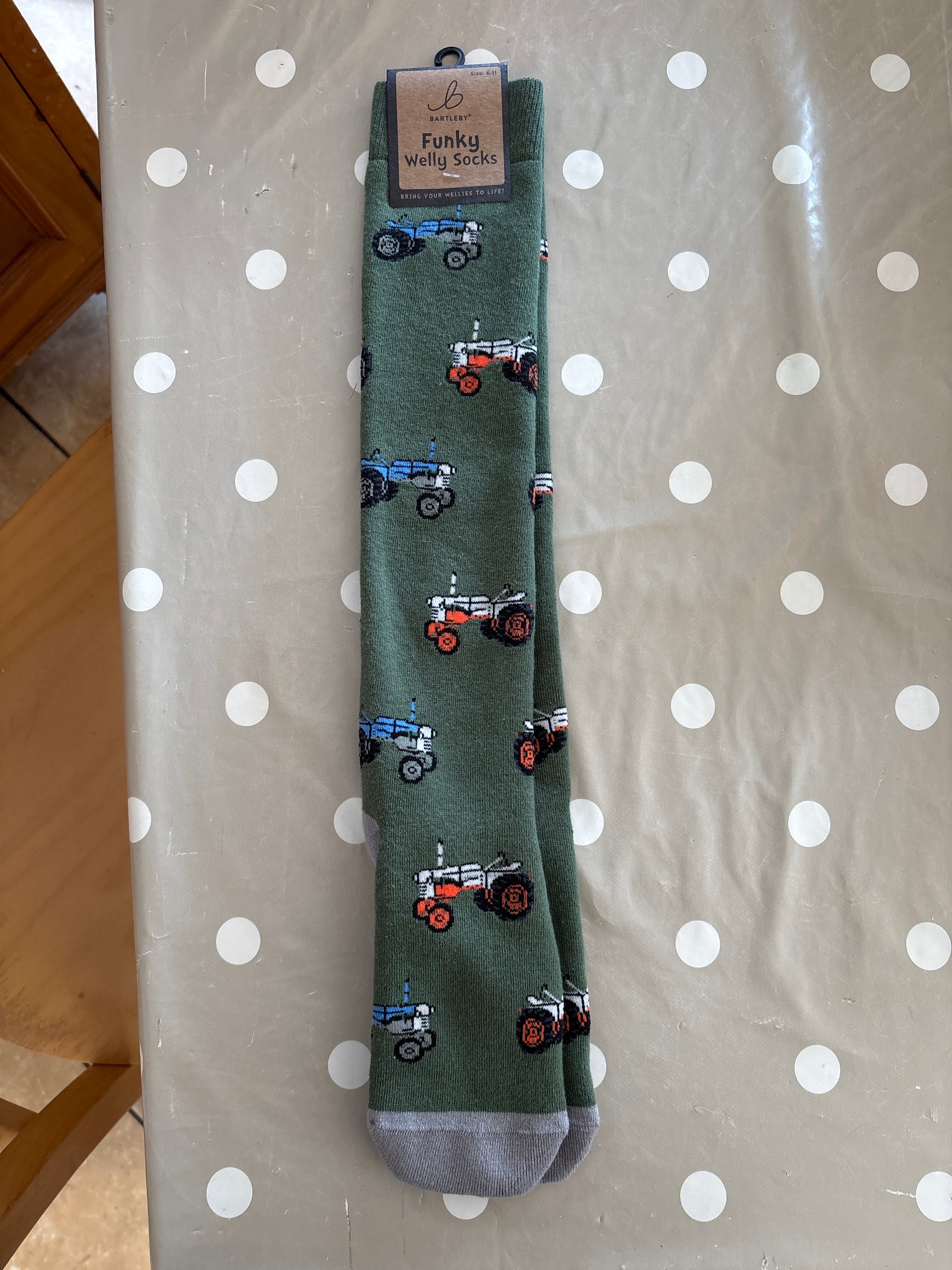Vintage Tractor Welly Sock