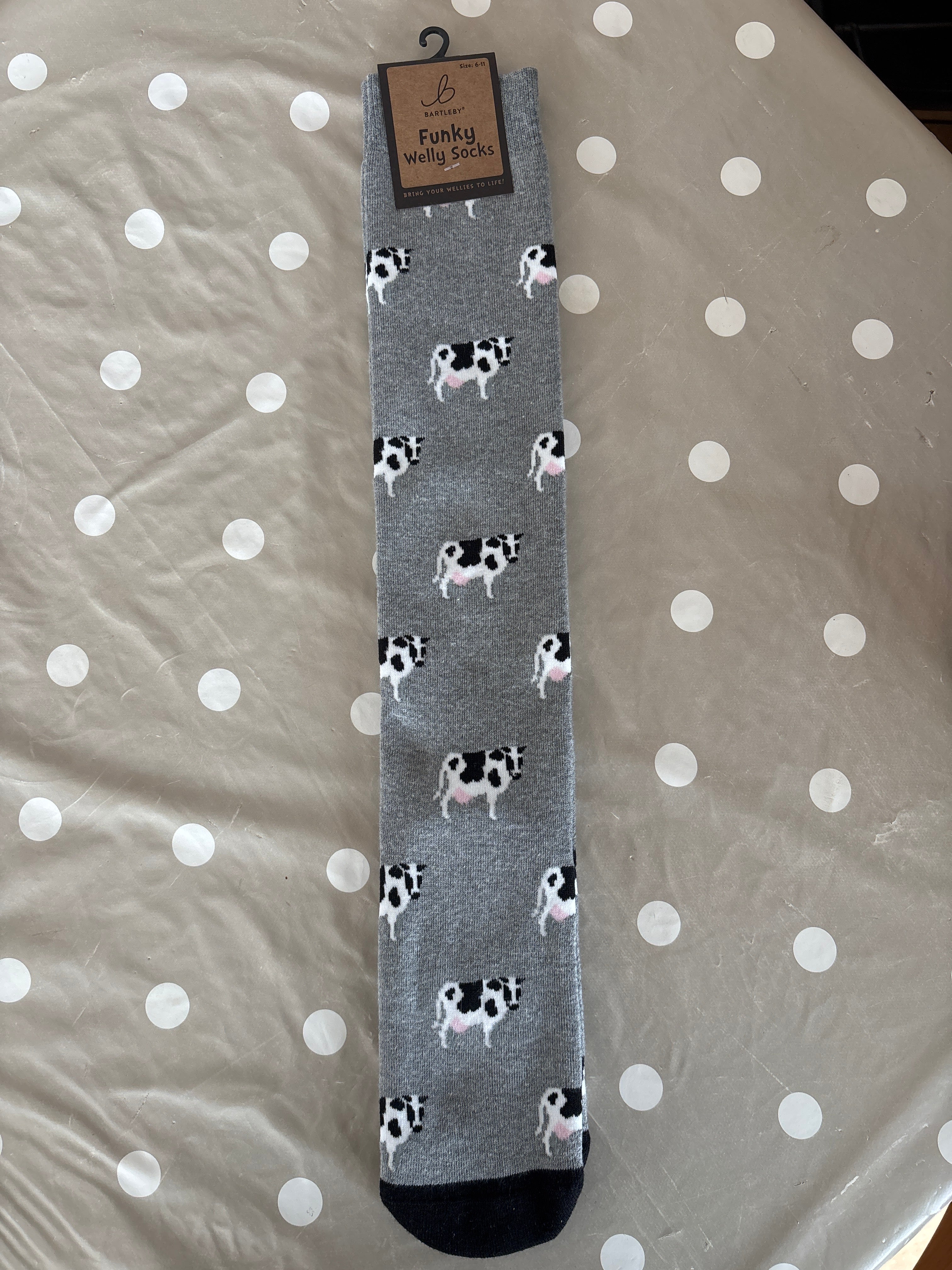 Cow Welly Sock