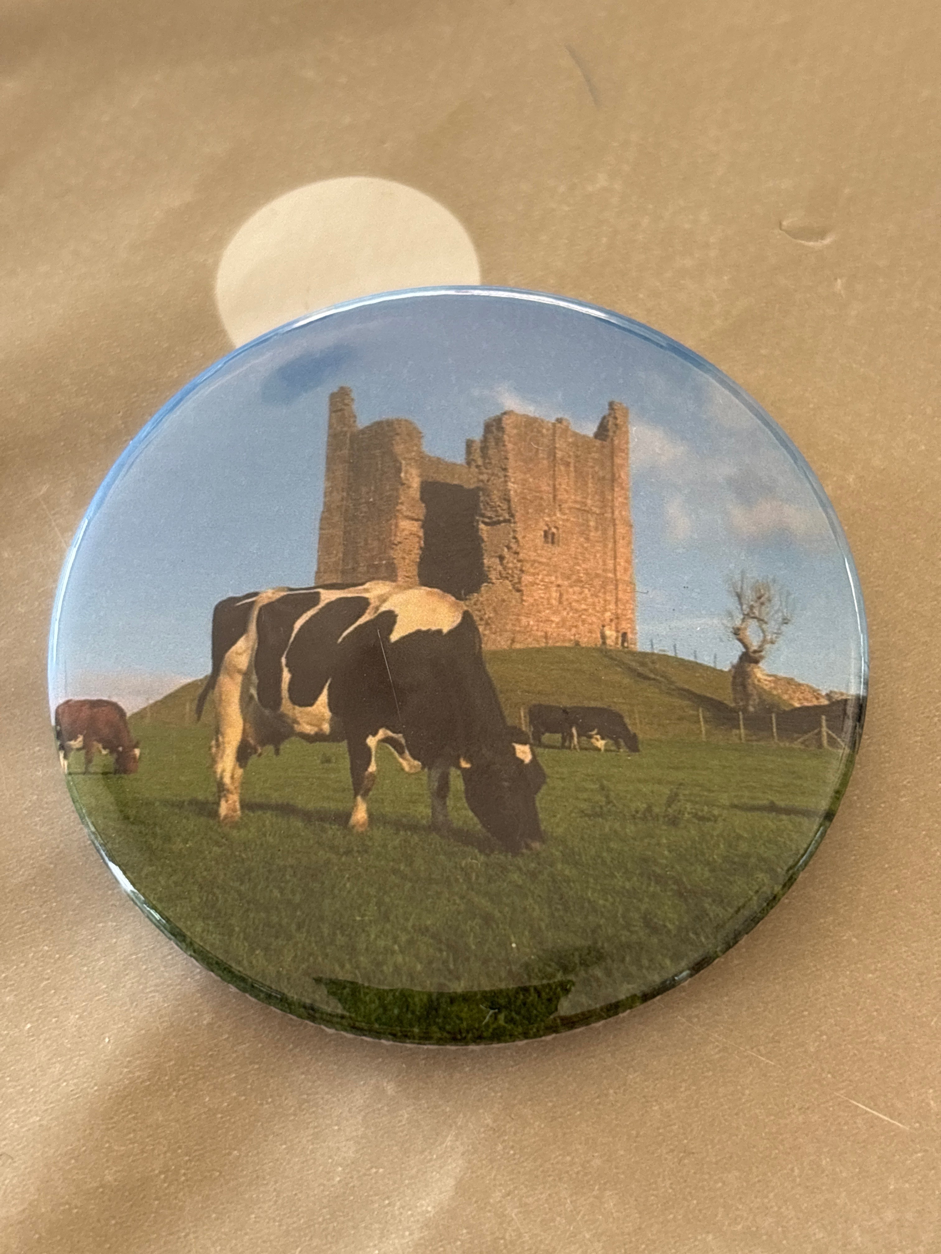 Cow and Castle Fridge Magnet