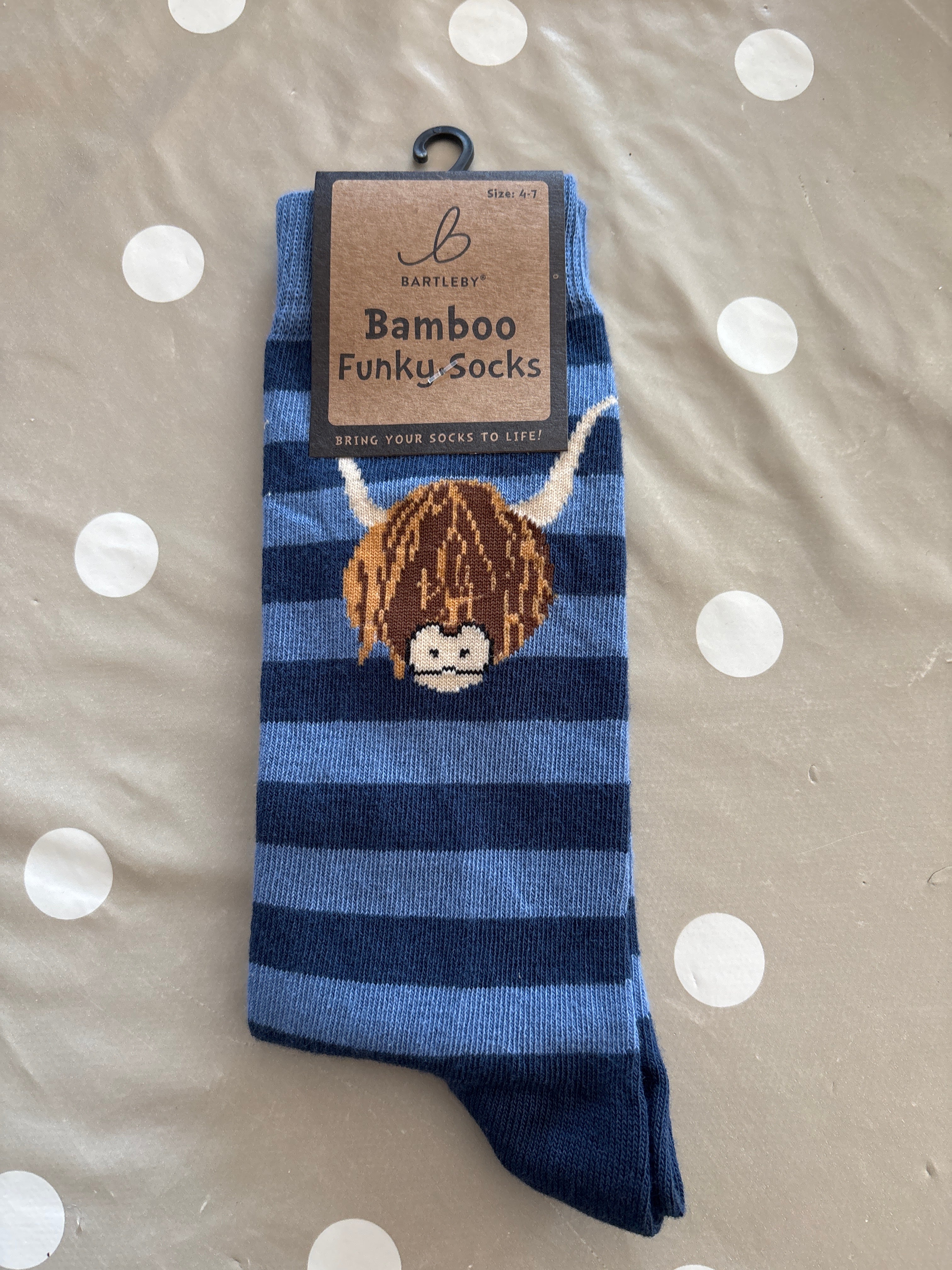 Highland cow sock